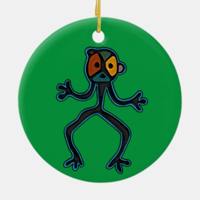 Taino Symbol Circle Ornament (Hinten)