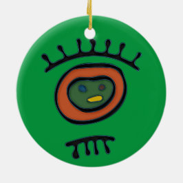 Taino Symbol Circle Ornament