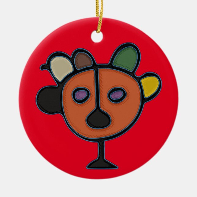 Taino Symbol Circle Ornament (Vorne)