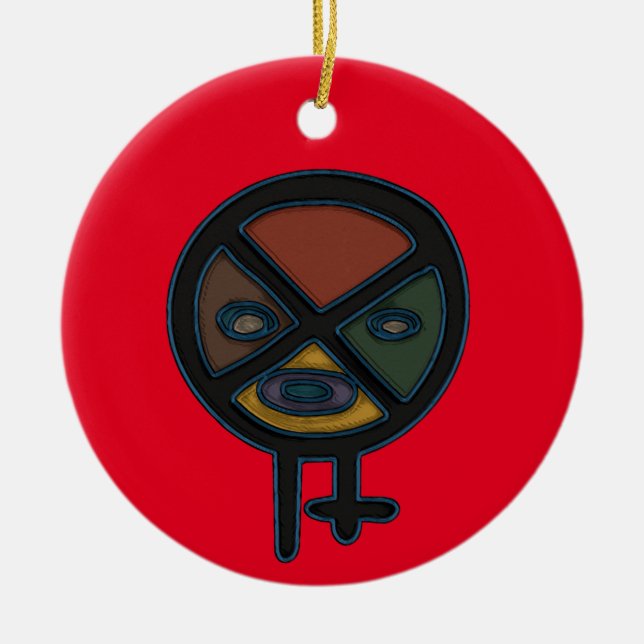 Taino Symbol Ornament (Vorne)