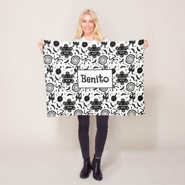 Taino Symbole Puerto Rico Kultur Fleecedecke (Beispiel)