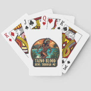 Taino Warrior Puerto Rico Indigene Karibik Spielkarten