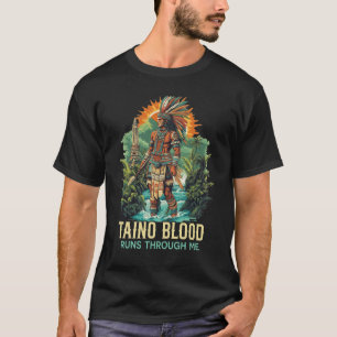 Taino Warrior Puerto Rico Men Indigene Karibik T-Shirt
