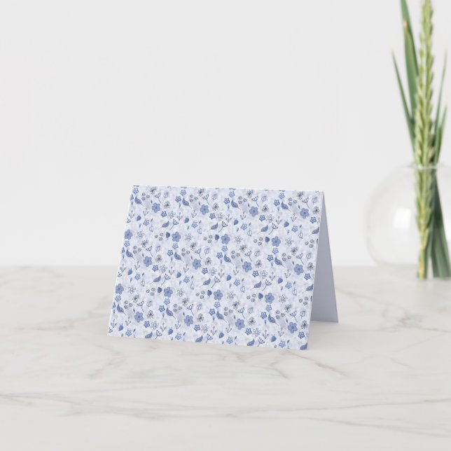 TAINTY BLUE ALL-OCCASION/BLANK CARD DANKESKARTE (Vorderseite)