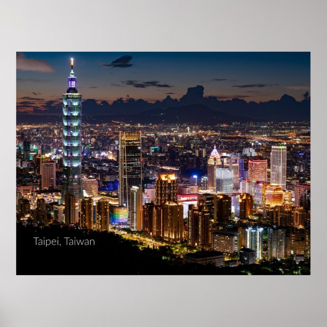 Taipeh, Taiwan Poster (Vorne)