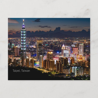 Taipeh, Taiwan Postkarte