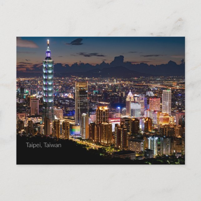 Taipeh, Taiwan Postkarte (Vorderseite)