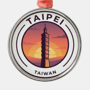 Taipei 101 Taiwan Ornament Aus Metall