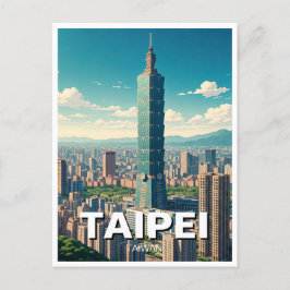 Taipei 101 Taiwan Postkarte
