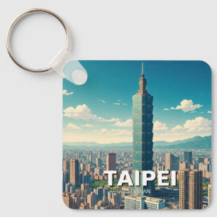 Taipei 101 Taiwan Schlüsselanhänger