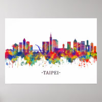 Taipei Taiwan Skyline