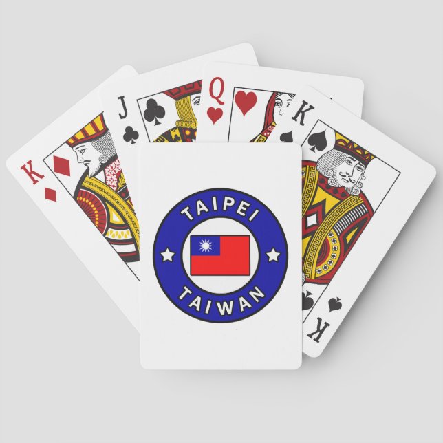 Taipei Taiwan Spielkarten (Rückseite)