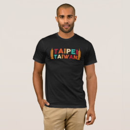 Taipei Taiwan Trip Lover Typografie T-Shirt
