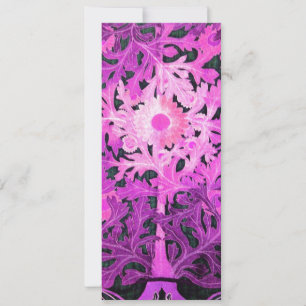 TAISY, rosa Schwarz-weiße Blume und Blätter Ankündigung