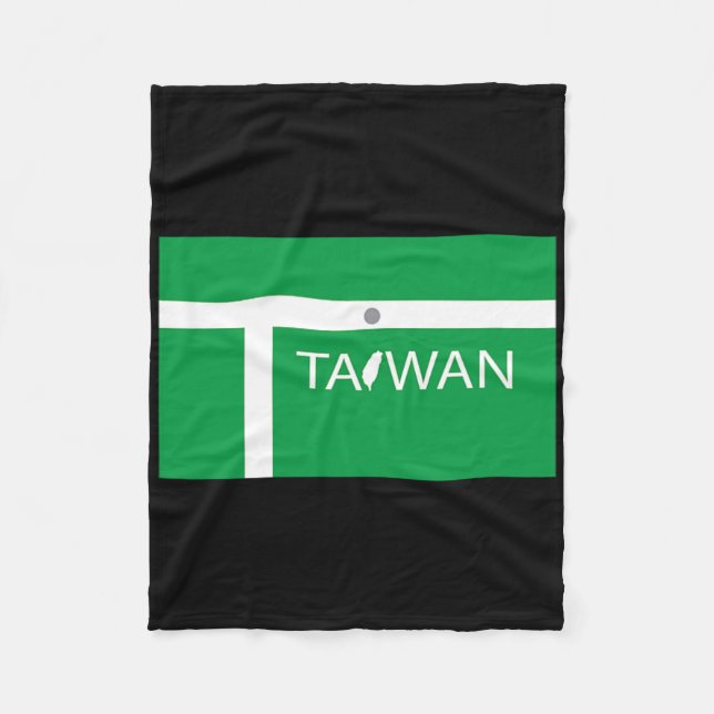 Taiwan Badminton 2020 in Grenzen Fleecedecke (Vorderseite)