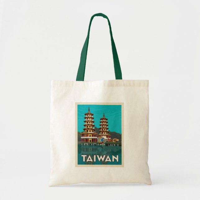 Taiwan | Dragon und Tiger Pagodas Tragetasche (Vorne)