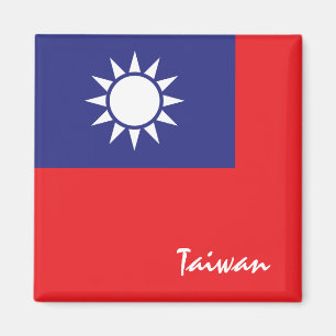 Taiwan Fahne & Asien Urlaubs-/Sportfans Magnet