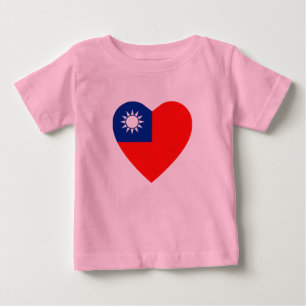 Taiwan Flag Herz T - Shirt