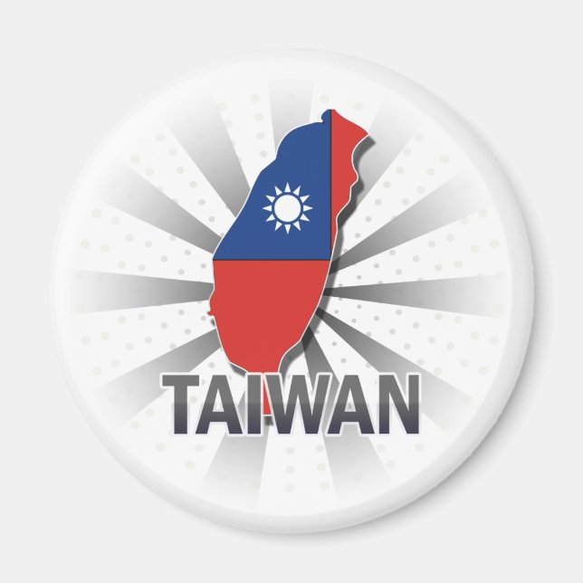 Taiwan Flag Map 2.0 Magnet (Vorne)