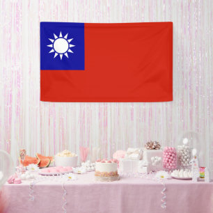Taiwan-Flagge Banner