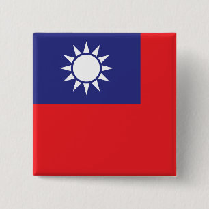 Taiwan-Flagge Button