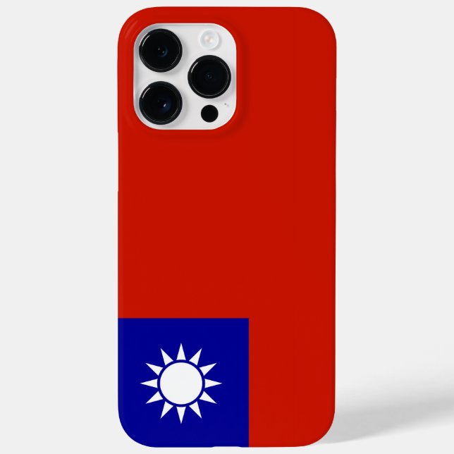 Taiwan-Flagge Case-Mate iPhone 14 Pro Max Hülle (Rückseite)