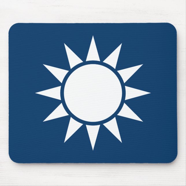 Taiwan-Flagge "Klassiker " Mousepad (Vorne)