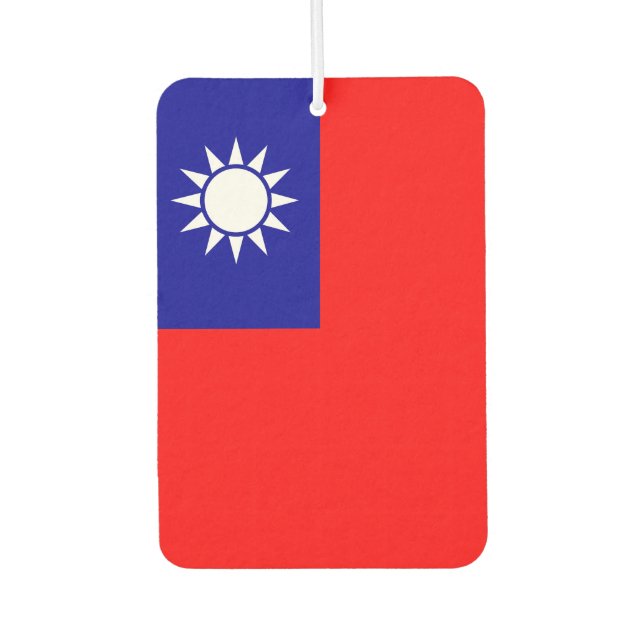 Taiwan-Flagge: Republik China, Chinesisch-Taipeh Autolufterfrischer (Vorderseite)