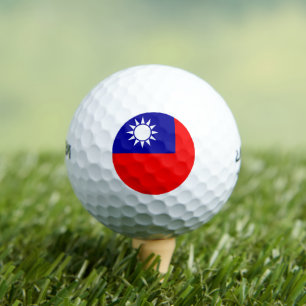 Taiwan-Flagge: Republik China, Chinesisch Taipeh Golfball