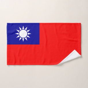 Taiwan-Flagge: Republik China, Chinesisch Taipeh Handtuch