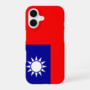Taiwan-Flagge: Republik China, Chinesisch Taipeh iPhone 16 Hülle
