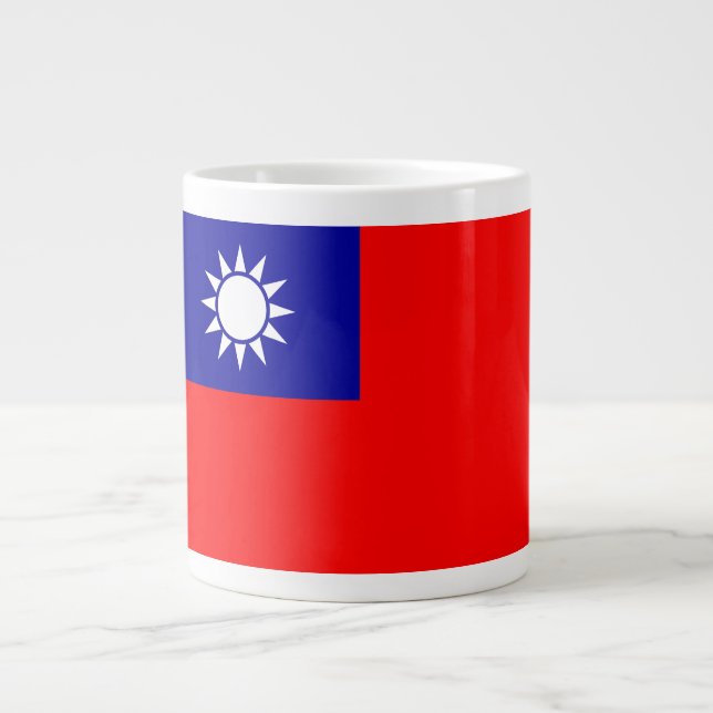 Taiwan-Flagge: Republik China, Chinesisch-Taipeh Jumbo-Tasse (Vorderseite)