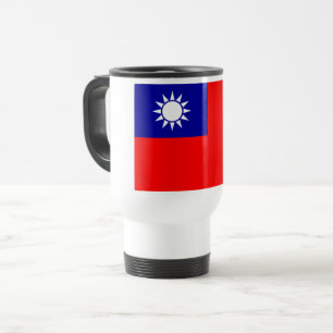 Taiwan-Flagge: Republik China, Chinesisch Taipeh Reisebecher