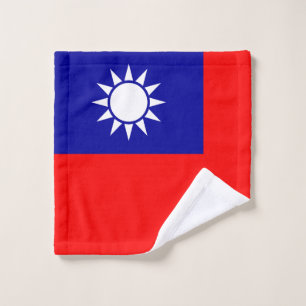 Taiwan-Flagge: Republik China, Chinesisch-Taipeh Waschlappen