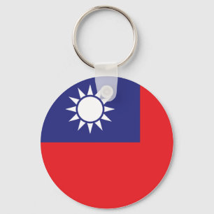 Taiwan-Flagge Schlüsselanhänger
