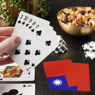 Taiwan-Flagge Spielkarten