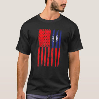 Taiwan-Flagge Taiwan Taiwan-Amerikanische Flagge T-Shirt