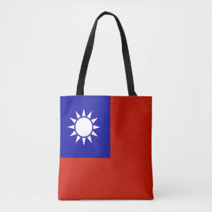 Taiwan-Flagge Tasche