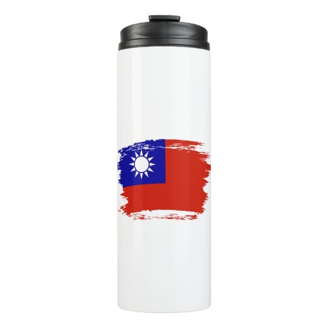 Taiwan-Flagge Thermosbecher (Vorderseite)
