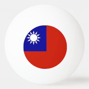 Taiwan-Flagge Tischtennisball