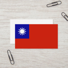 Taiwan-Flagge Visitenkarte