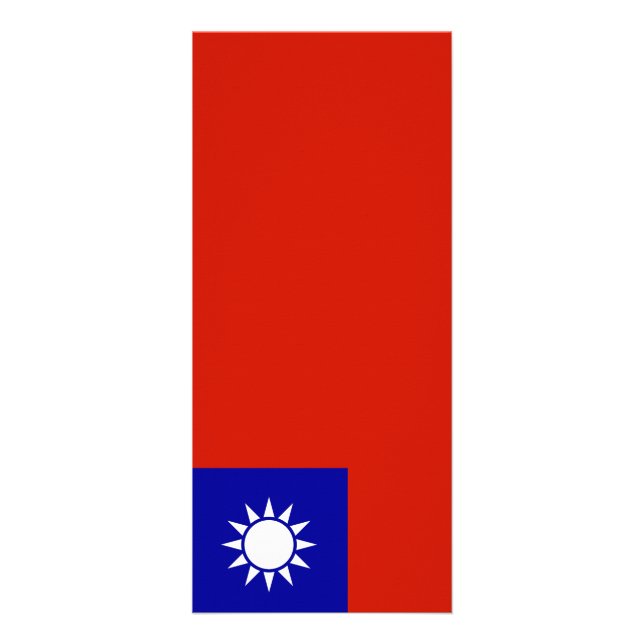 Taiwan-Flagge Werbekarte (Vorne)