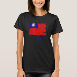 Taiwan Flaggenstaat Freundschaft Proud Peace Vinta T-Shirt