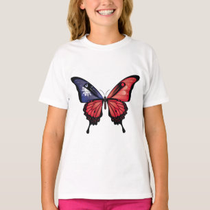 Taiwan Frack Butterfly Flag Aufkleber T-Shirt
