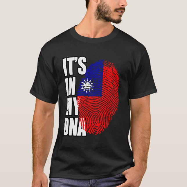 Taiwan Heritage DNA Flag T-Shirt (Vorderseite)