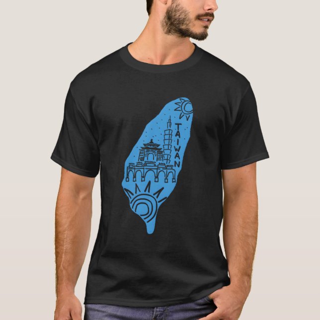 Taiwan-Insel T-Shirt (Vorderseite)