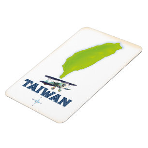 Taiwan-Karte Magnet