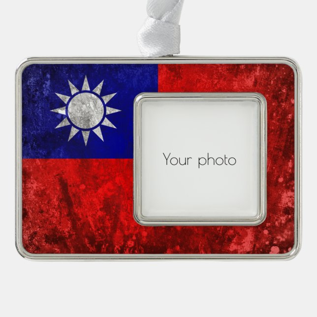 Taiwan Rahmen-Ornament Silber (Vorderseite)