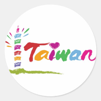 Taiwan Runder Aufkleber