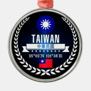 Taiwan Silbernes Ornament